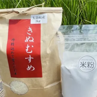 【きぬむすめセット】きぬむすめ3kg +米粉450g